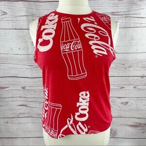 Coke Coca-Cola t-shirt cutoff sleeves soft